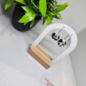 Cow print Circle Hoops