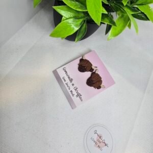 Highland Cow Studs - Stainless Steel