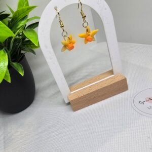 Daffodil Dangly Sterling silver Earrings