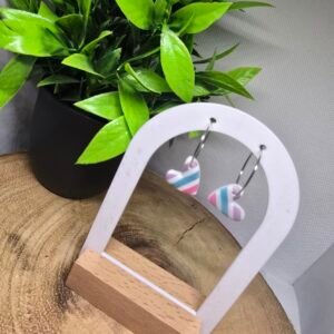 Basic small Heart Dangly Earrings ( Stainless steel)