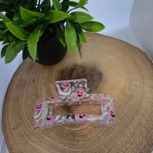 Pink Pumpkin Claw Clip