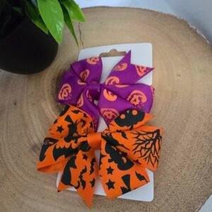 2 pack Halloween Hair Slides