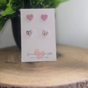 Colourful Lepoard Print 2pack Mini Studs