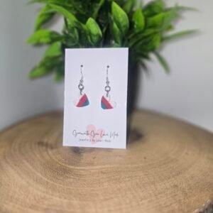 "Cymru"  Heart Drop Earrings